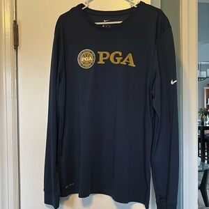 Nike long sleeve tee. Size XL. PGA logo.